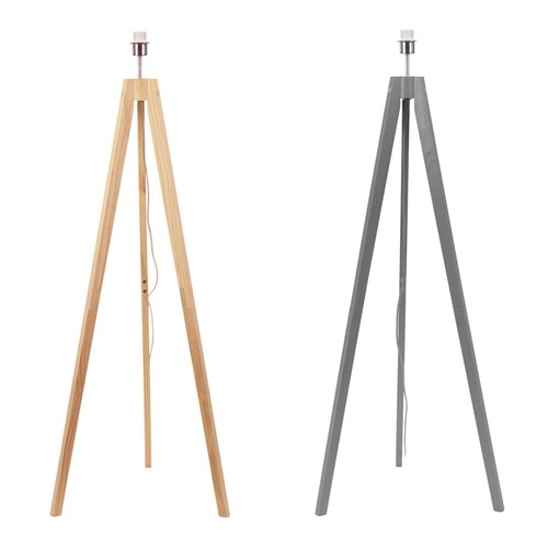 Wooden tripod floor lamp - floor, base