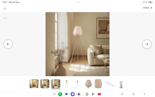 Tripod metal floor lamp - tripod,