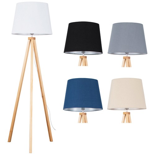Tripod floor lamp light wood - lamp,