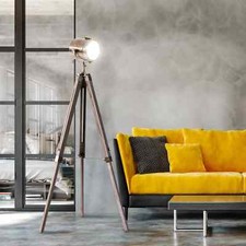 Industrial Tripod Floor Lamp