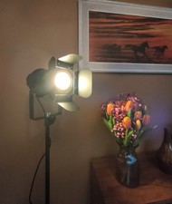 2xFloor Standing Tripod Lamps