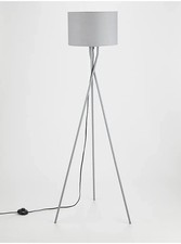 Grey Tripod Floor Lamp - New -