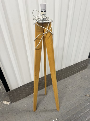 Retro used wooden tripod - used, floor